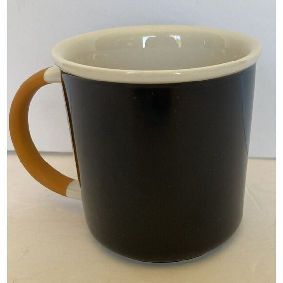 Starbucks Fall Brew Pour Love Mug Black Cup Silicone Handle 12oz Collectible - Picture 4 of 8